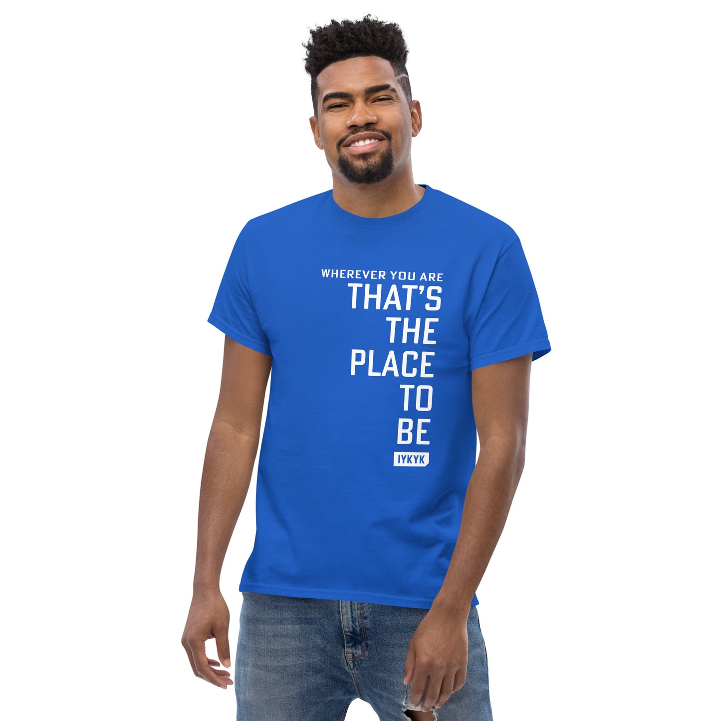Classic Everyday Wherever You Are Place To Be Fast Times Stacked Tee