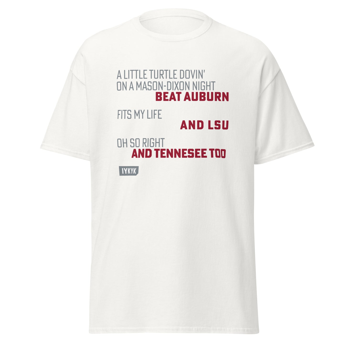 Alabama Crimson Tide Dixieland Delight Secret Lyrics Classic T-shirt