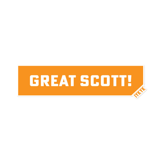 Great Scott BTTF Bubble-free Sticker