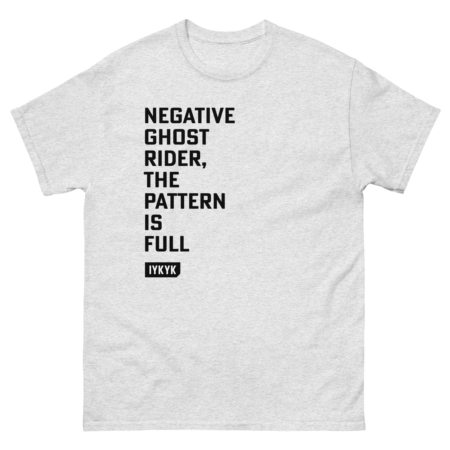 Classic Everyday Negative Ghost Rider Top Gun Tee