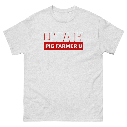 Classic Everyday Utah Pig Farmer U Simple Tee