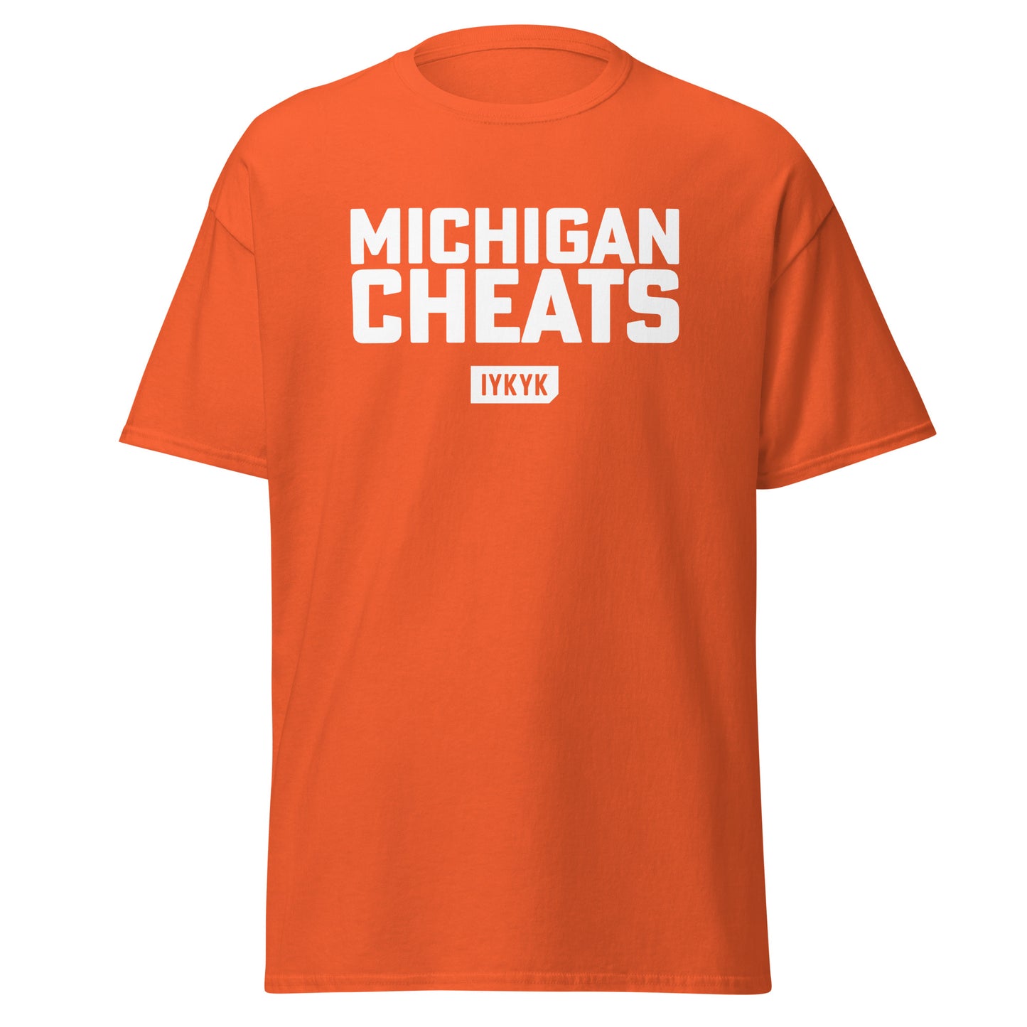 Classic Everyday Michigan Cheats Sign Stealing Tee
