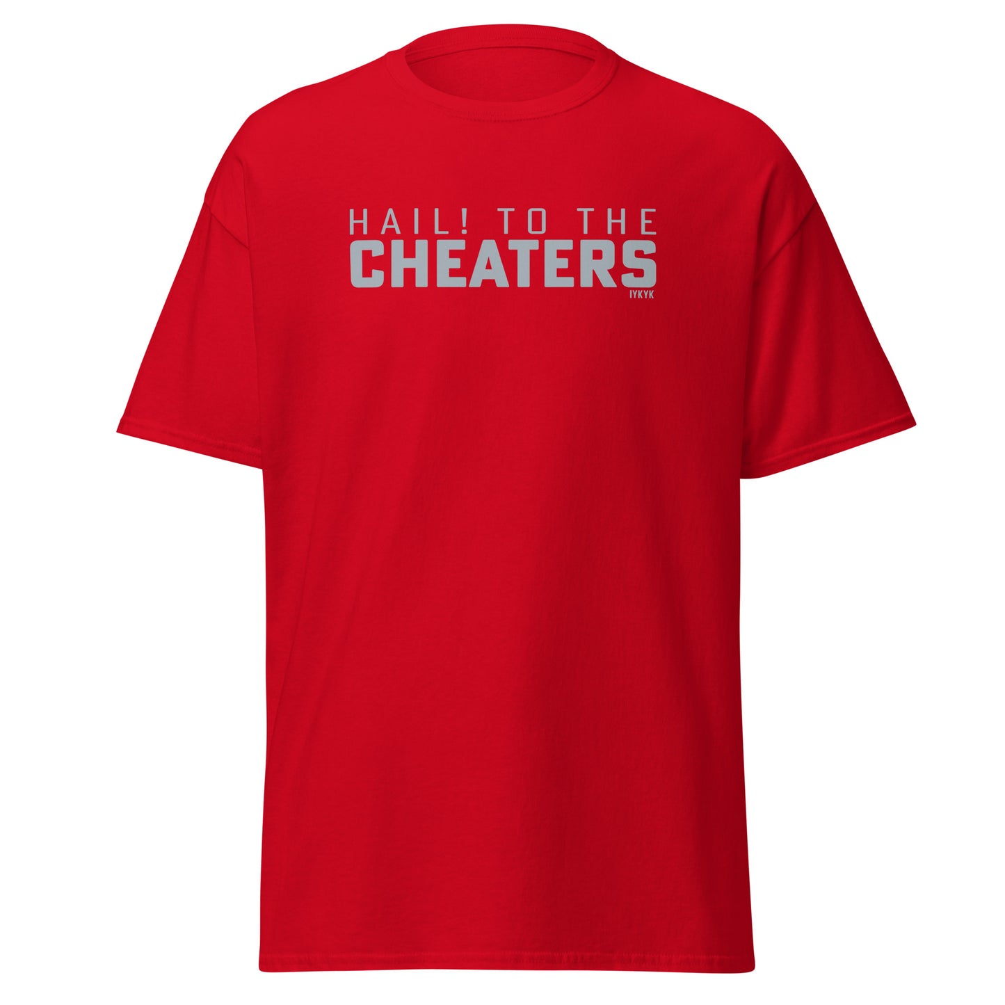 Classic Everyday Hail! To The Cheaters Scarlet & Grey Tee