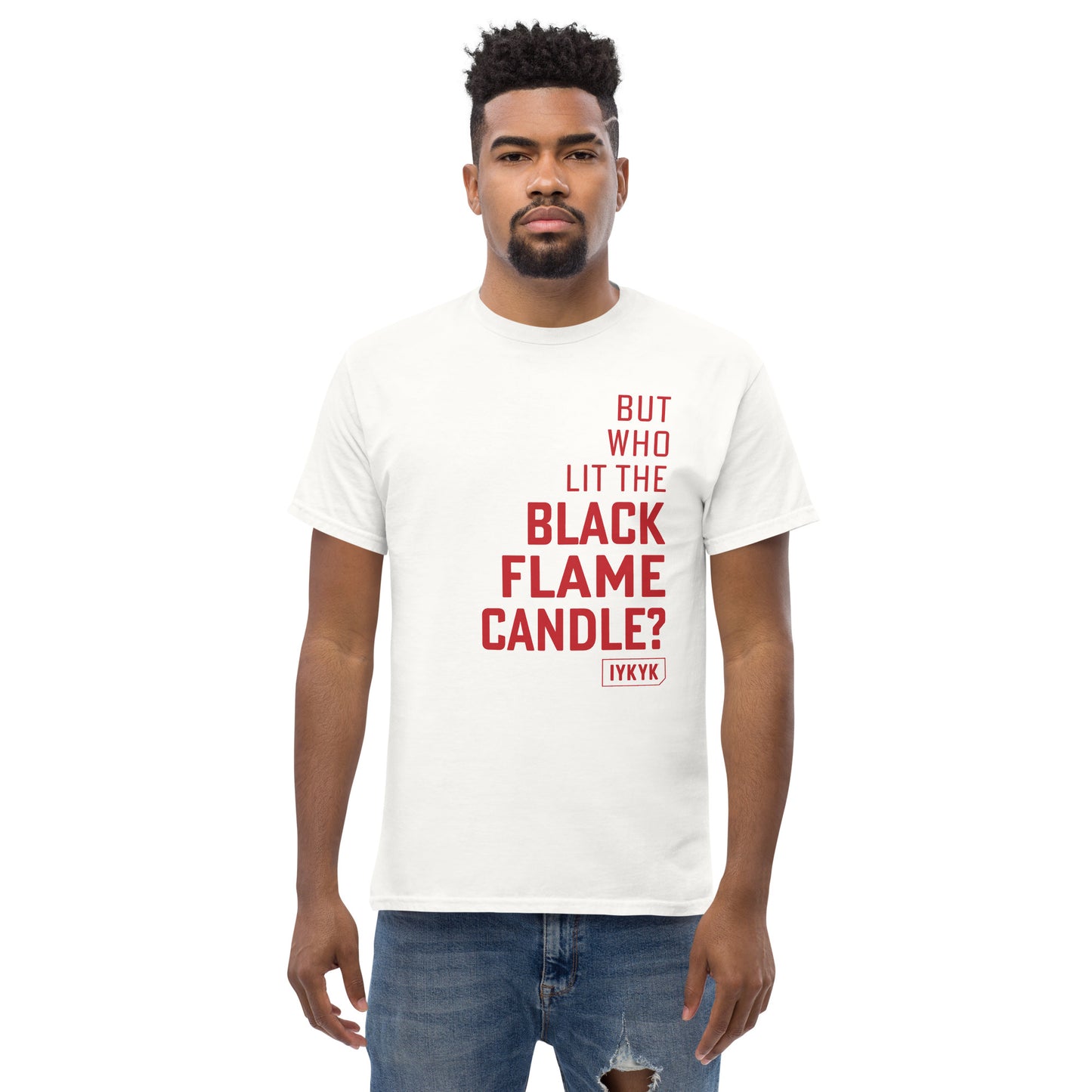 Classic Everyday But Who Lit The Black Flame Candle Hocus Pocus Tee