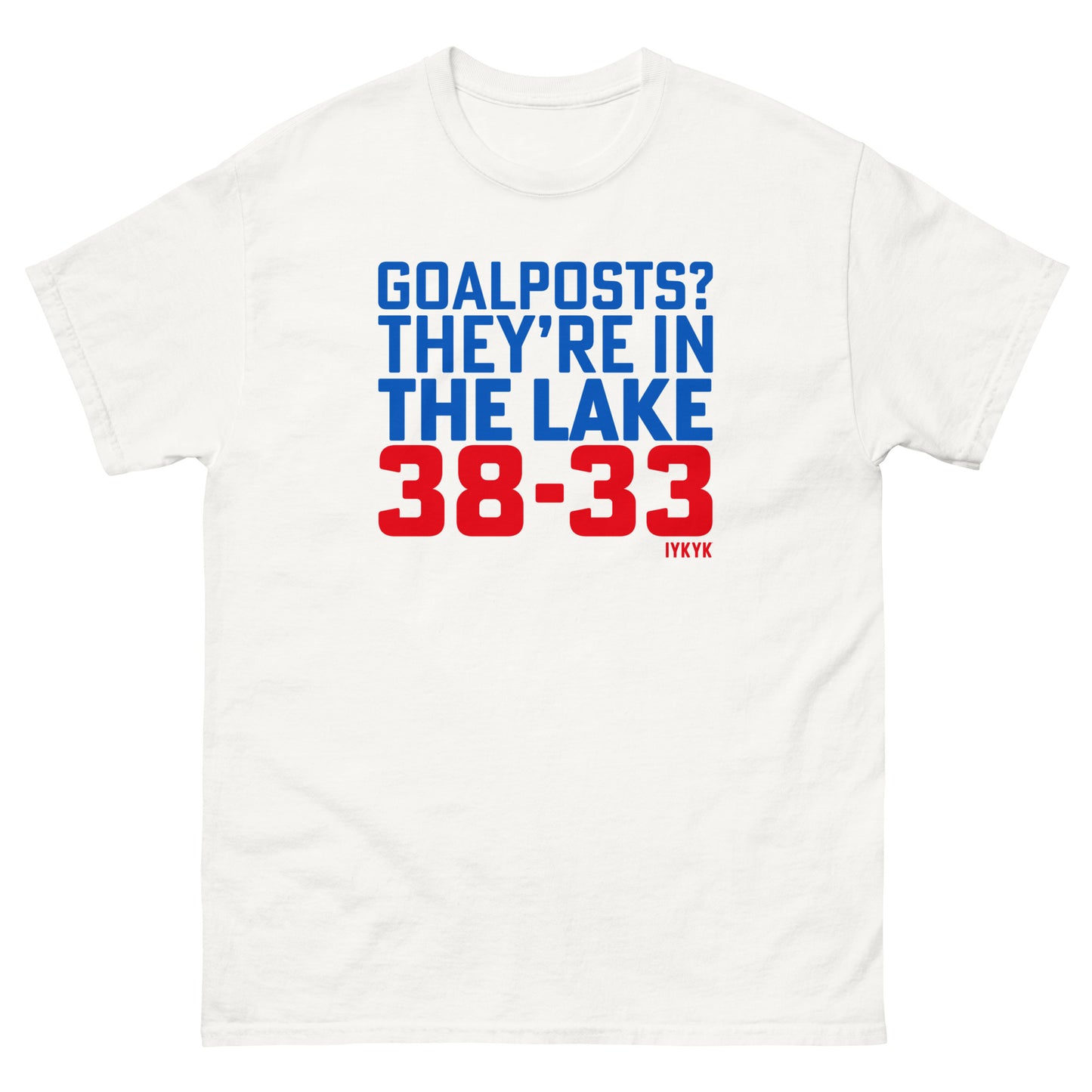 Classic Everyday Goalposts? They're In The Lake 38-33 Kansas Tee
