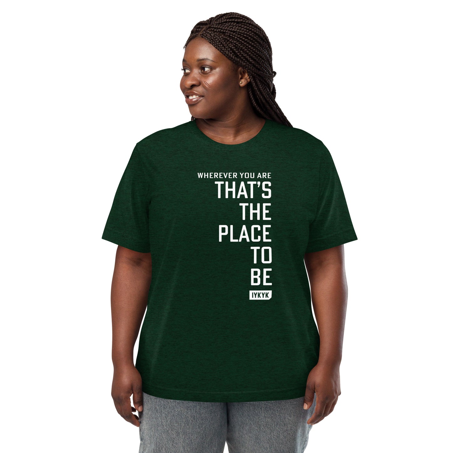 Premium Everyday Wherever You Are Place To Be Fast Times Stacked Tee