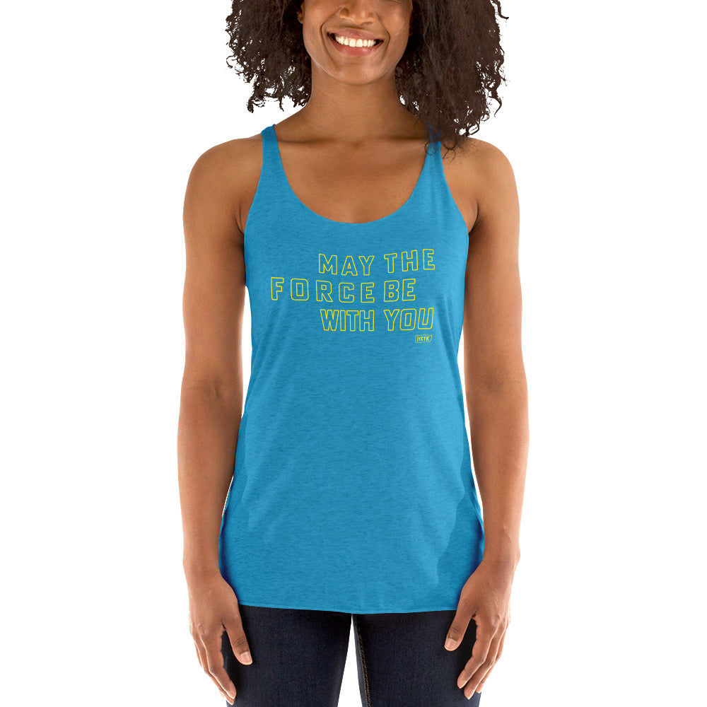 Premium Everyday Women's May The Force Be With You Star Wars Racerback Tank