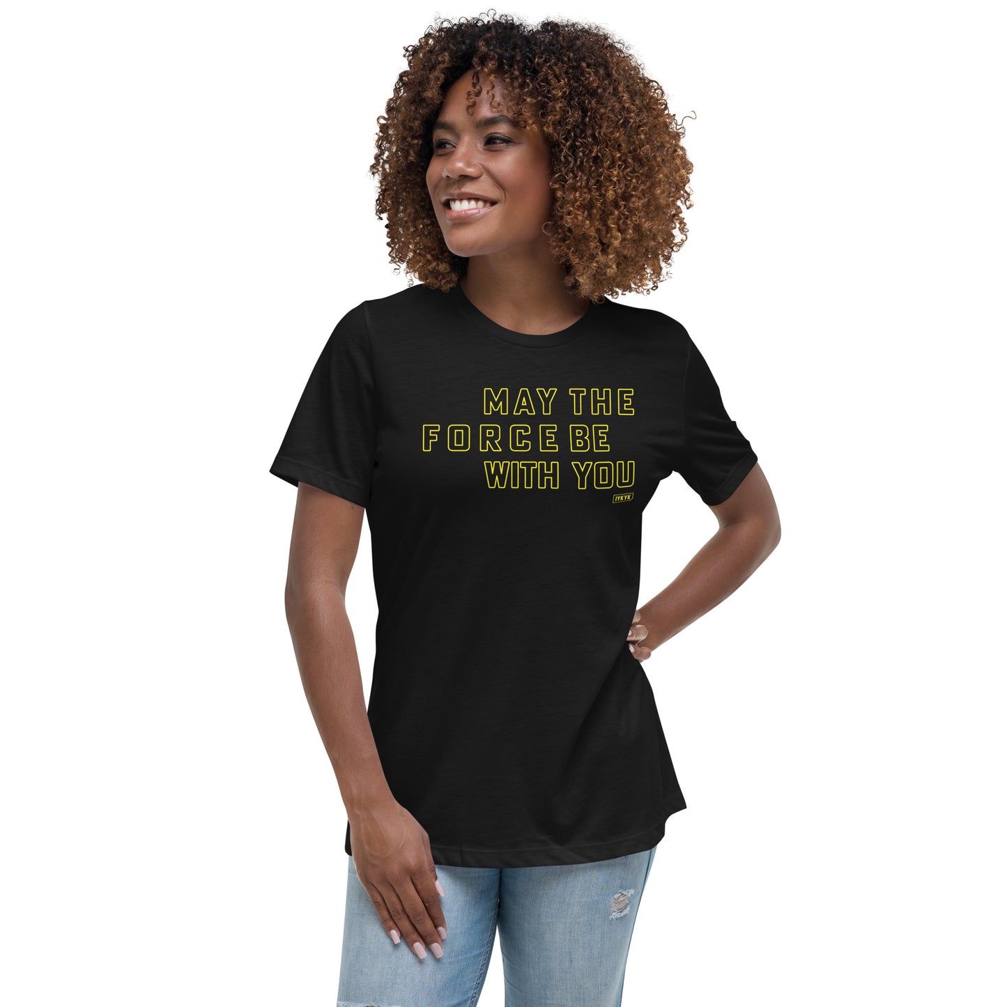 Premium Everyday Women's May The Force Be With You Star Wars Tee