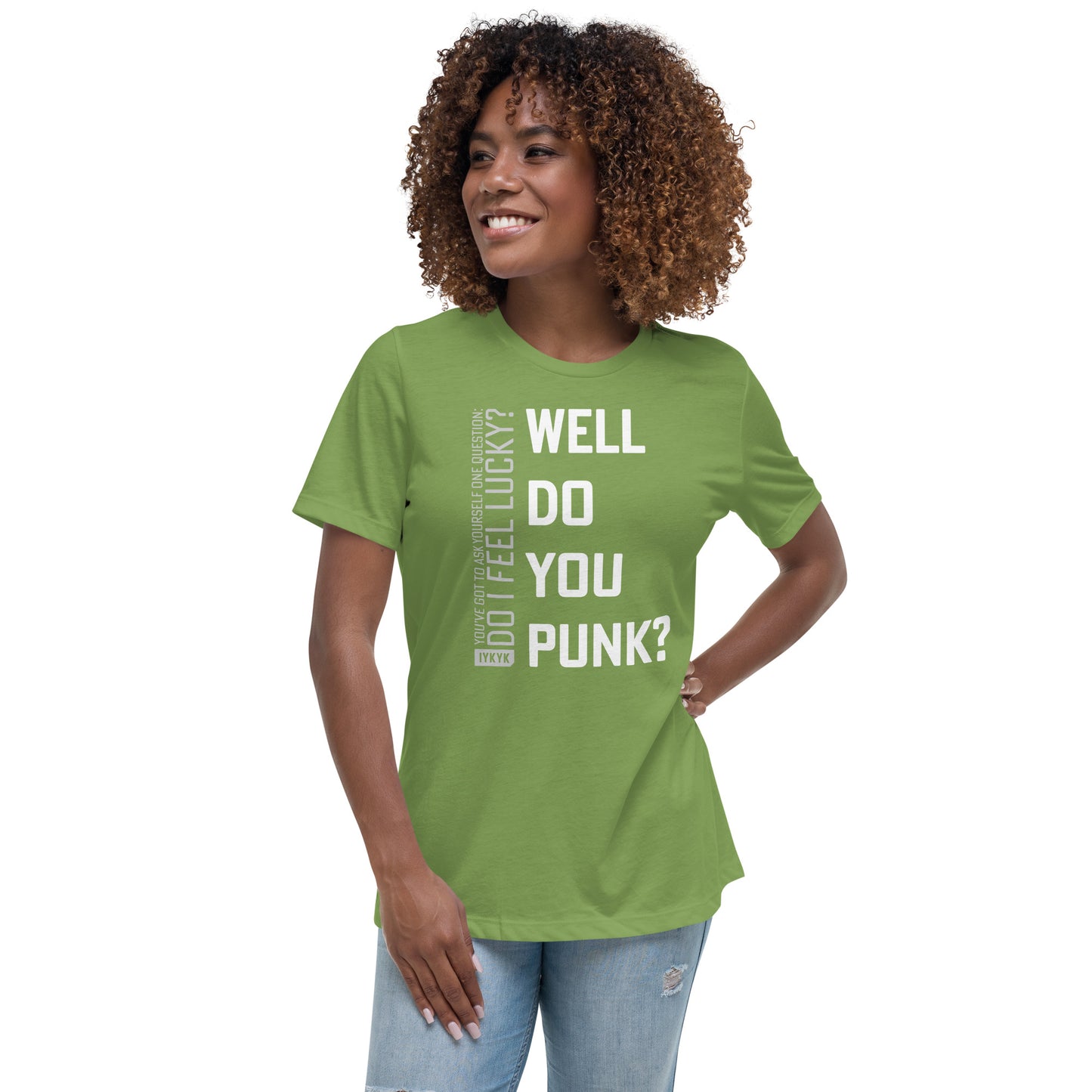 Premium Everyday Women's Do You Feel Lucky Punk? Clint Eastwood Dirty Harry Tee