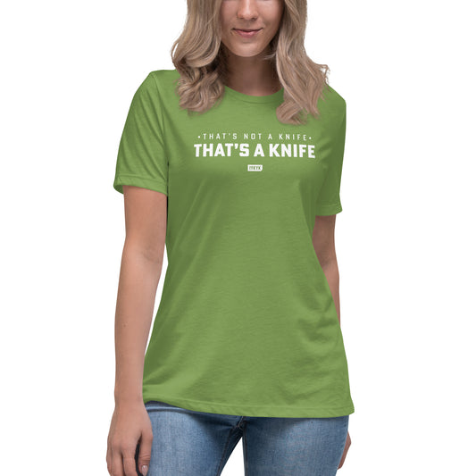 Premium Everyday Women's That's Not A Knife, That's A Knife Crocodile Dundee Tee